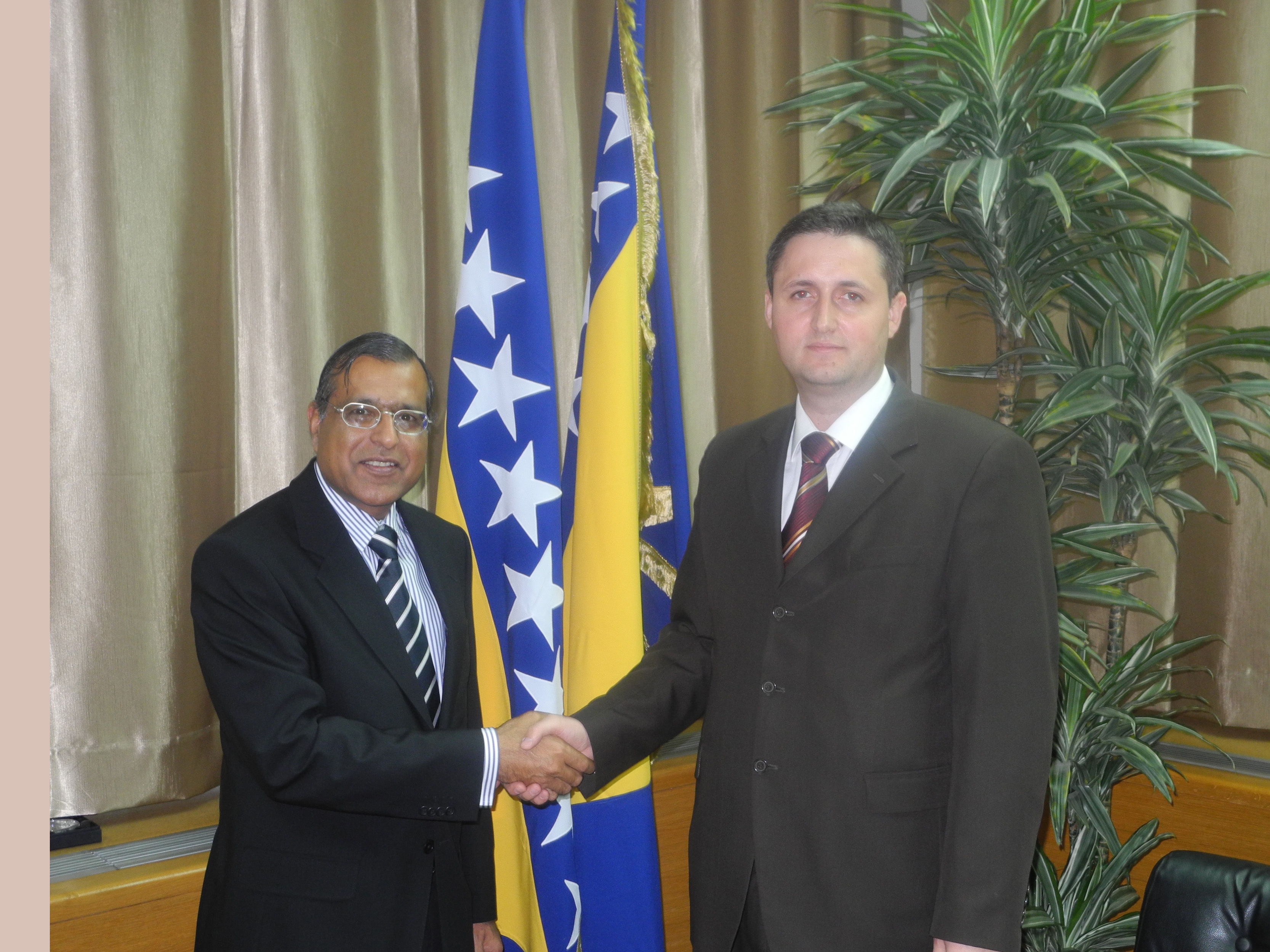 Razgovori predsjedavajućeg Predstavničkog doma dr. Denisa Bećirovića s ambasadorom R Indije